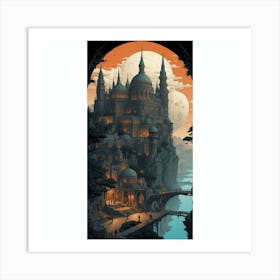 Castle Of The Moon Art Print