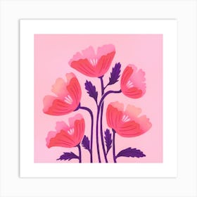 Pink Poppies Art Print