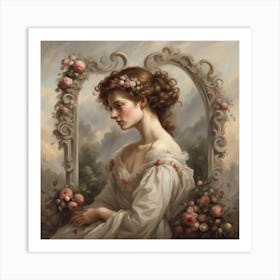 The Thinking Lady Art Print