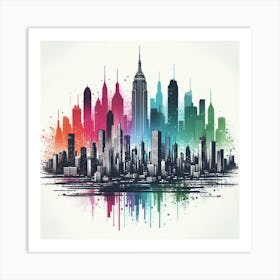 New York City Canvas Art 3 Art Print