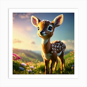 Beauty Fawn Art Print