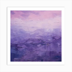 Abstract Amethyst: Nature's Camouflage Unveiled Art Print