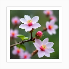 Blossoming Cherry Blossoms Art Print