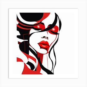 Red And Black Art Print