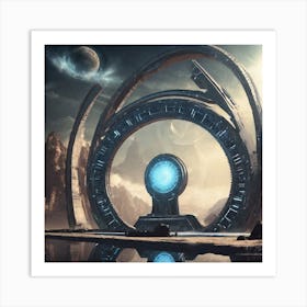 Futuristic Spaceship 3 Art Print