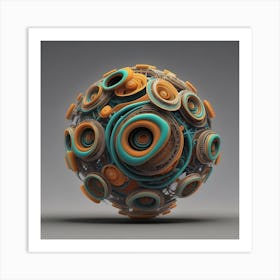 Abstract Sphere Art Print