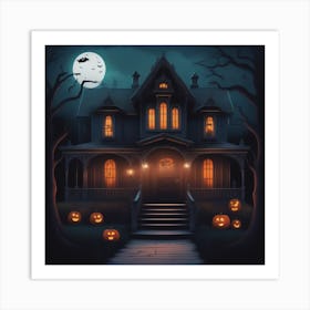 Haunted House 4 Art Print