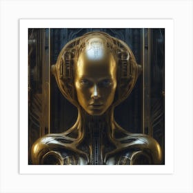 Futuristic Woman 37 Art Print