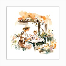 Mothers Day Watercolor Wall Art (11) Art Print