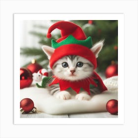 Elf Kitten Art Print