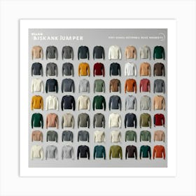 Collection Of Sweaters Art Print