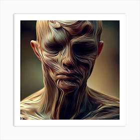 Face Of A Man Art Print