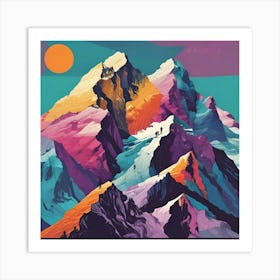 Mountain Range Art Print