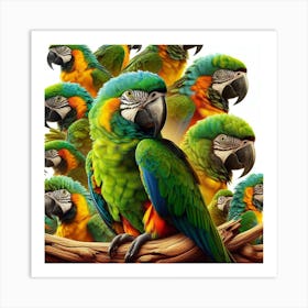 Parrots Art Print