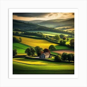 Country Landscape Art Print