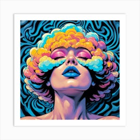 Psychedelic Woman Affiche