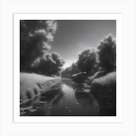 Black And White Infrared Photography 1 Art Print