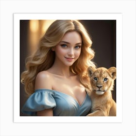 Lion Cub Art Print