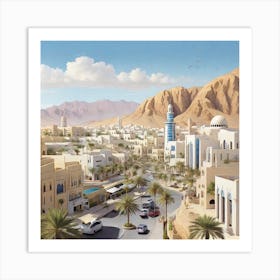 Oman City Art Print