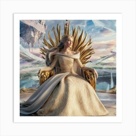 Queen Of The Throne Art Print