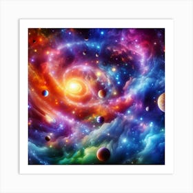 Galaxy In Space 12 Art Print