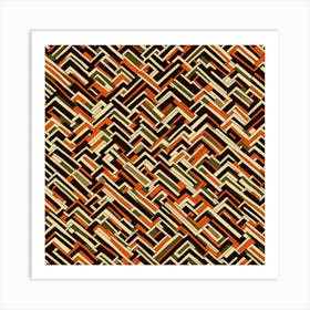 A Seamless Pattern Asymmetrical Zigzags And Jagged Lines, Herringbone Pattern, 142 Art Print