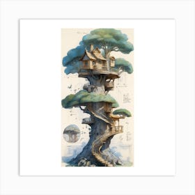 Tree House Art Print