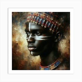 Portrait Of African Woman 1 Art Print