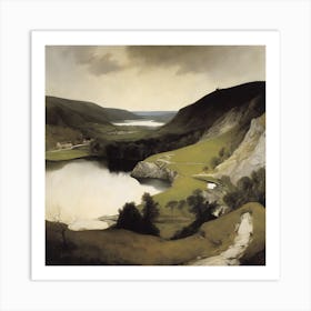 Lake In The Mountains Art Print