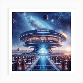 Cosmic Cafe Art Print