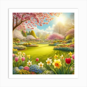 Spring Garden Art Print