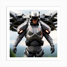 Futuristic Soldier 4 Art Print