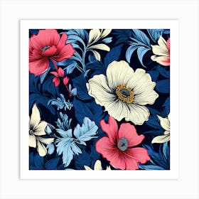 Floral Pattern 9 Art Print