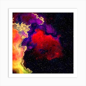 100 Nebulas in Space with Stars Abstract n.095 Art Print
