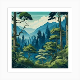 Forest Landscape Art Print