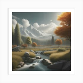 Landscape - Digital Painting Art Print