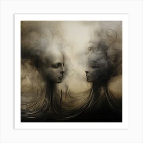 Smoke Dialogue Art Print