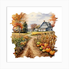 Autumn In The Country Art Print