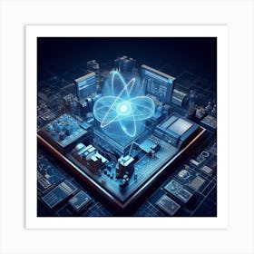 Futuristic Technology Concept Art Print