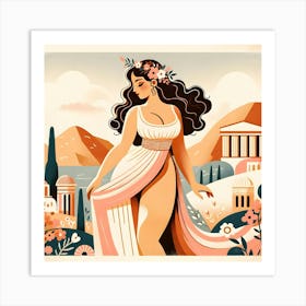 Greek Goddess Art Print