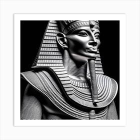 Egyptian Statue 1 Art Print