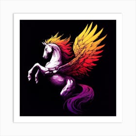 Rainbow Unicorn Art Print