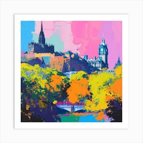 Abstract Park Collection Princes Street Gardens Edinburgh Scotland 2 Art Print