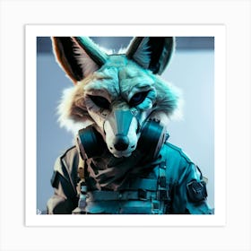 Fox Mask 7 Art Print