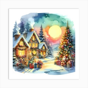 Santa'S Village Art Print