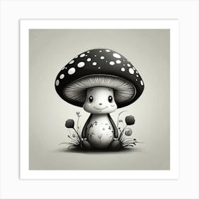 Cute Little Mushroom Art Print