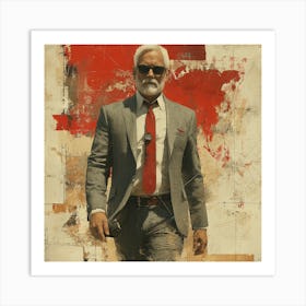 Man In Suit 1 Art Print