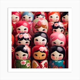 Asian Dolls 10 Art Print