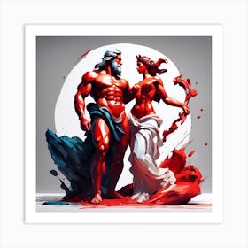 Zeus and Hera Art Print