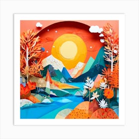 Paper Art Art Print